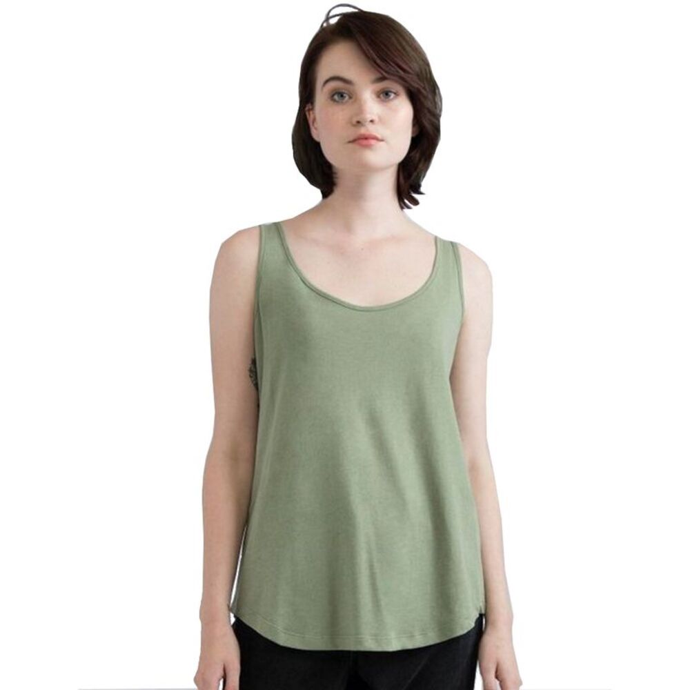 Mantis Womens/Ladies Loose Fit Sleeveless Vest Top / Soft Olive
